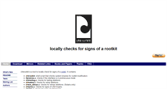 Desktop Screenshot of chkrootkit.org
